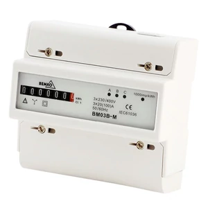 Fogyasztásmérő mech. kijelzővel 3x20A (100A) 3 fázisú