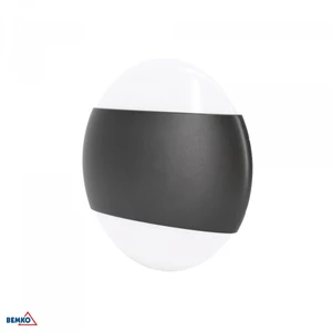 LED fali világítás 10W 3000K 800lm IP65 160x56mm grafit