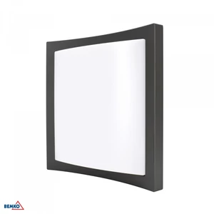 LED fali világítás 20W 4000K 1470lm IP65 243x243x73mm grafit