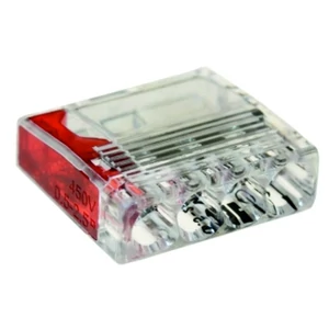 Vezetékösszekötő kompakt 4-es, max.2,5mm2, 50db/csomag