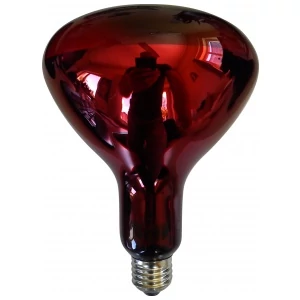 Infra izzó R125RB 250W E27  vörös Helios