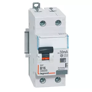 DX3 1P+N kombinált áram-védőkapcsoló B16 10000A / 10kA 30MA AC típus