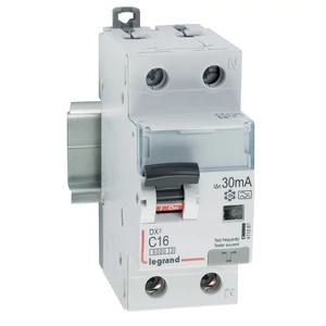 DX3 1P+N kombinált áram-védőkapcsoló C16 6000A / 10kA 30mA A típus