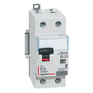 DX3 1P+N kombinált áram-védőkapcsoló B16 10000A / 10kA 30MA A típus