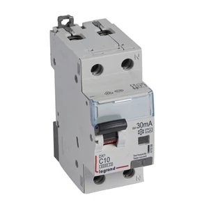 DX3 1P+N kombinált áram-védőkapcsoló C10 6000A / 10kA 30mA A típus