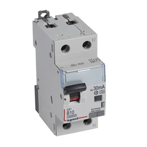 DX3 1P+N kombinált áram-védőkapcsoló B10 10000A / 10kA 30MA A típus