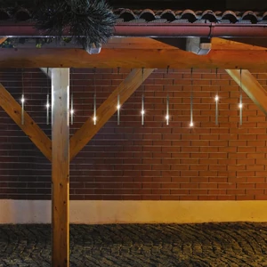 Jégcsap dekoráció, 10 jégcsap, 100LED