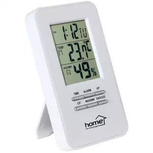 Home HC 13 hő- és páratartalom-mérő ébresztőórával, beltéri hőmérséklet kijelzése, ébresztés szundifunkcióval