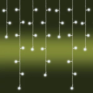 LED-es jégcsap fényfüggöny, 8 programos, 3 m, IP44, 230V