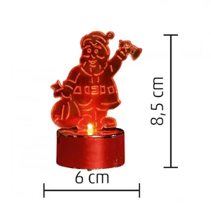LED-es mécses dekoráció, Mikulás
