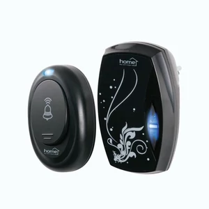 Home DB112AC vezeték nélküli csengő, 100m hatótáv, 36 dallam, többszólamú hangzás, 4 lépcsős hangerő, kék LED visszajelző, 230V-os tápellátás