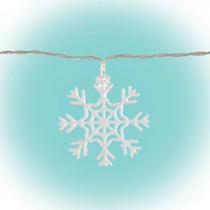 LED-es hókristály fényfüzér, fém