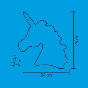 LED-es dekoráció, unikornis