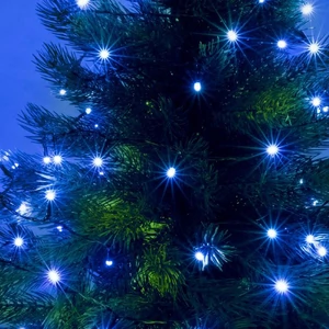 LED-es beltéri fényfüzér, kék, 100 LED