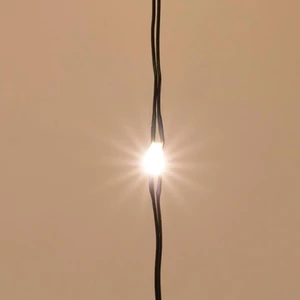 Micro LED-es fényfüzér-köteg, melegfehér, zöld vezeték, IP44, dimmer