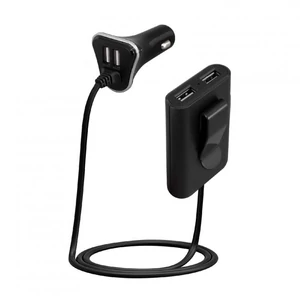 Autós USB gyorstöltő, 4x2,4A