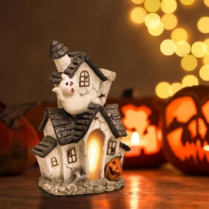 LED-es Halloween házikó, 3xAA