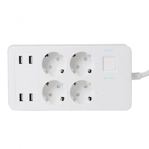 SMART (WiFi) elosztó, 4 aljzat, 4 USB, 1,5 m