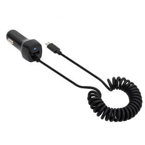 SAL SAU 24MU autós USB töltő 2in1, 2 készülék, USB, microUSB, 2,4 A összesen