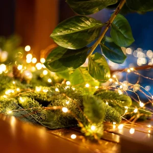 Micro LED fényfüzér, 30 melegfehér micro LED