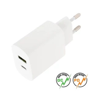 USB hálózati töltő, QC+PD, 20W