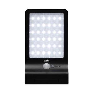 Home FLP300SOLAR napelemes LED reflektor, 300 lm, PIR mozgásérzékelő, 120° 5m, 36 db hidegfehér SMD LED, energiatakarékos, műanyag, IP44