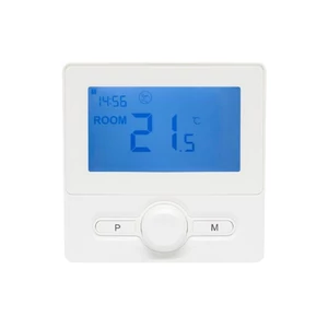 Home THE25W digitális termosztát, falra szerelhető, programozható, ablaknyitás-érzékelés, fagyvédelmi funkció, fehér