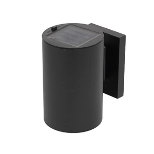Home MX654 napelemes díszvilágítás, falilámpa, 1 db melegfehér LED, akkumulátor, fém és műanyag