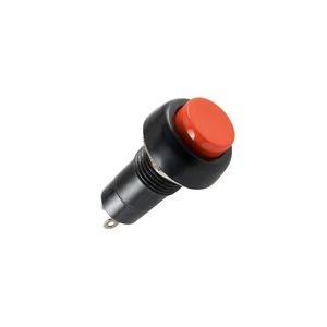 Nyomógomb, 125V/3A - 250V/1A piros