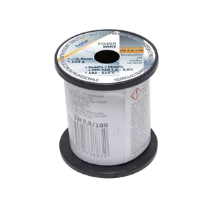 Home SW 0,8/100 forrasztóón, 0,8mm, 100g, európai gyártótól származó kiváló minőségű forrasztóón, összetétel: SN/PB: 60/40%, gyanta: 2,0% SW 0,8/100