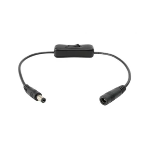 DC kapcsoló csatlakozókkal, 12V, 2 x kb 15 cm kábel