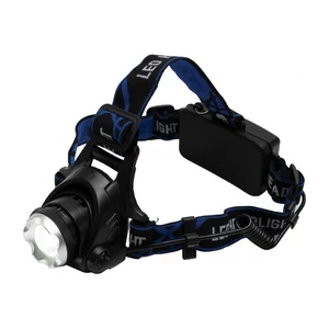 LED-es tölthető fém fejlámpa, zoom, 1000 lumen