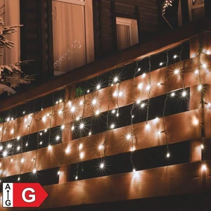 Sorolható fényfüggöny, 200LED, melegfehér, kültéri KSF 200/WW