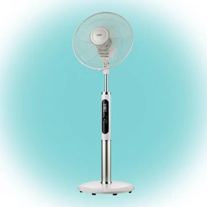 Home SFR 40 3D álló ventilátor, 60 W, 3 fokozat, 40 cm-es lapátátmérő, 3D-s oszcillálás, távirányító, átlátszó lapát, LED kijelző, fehér SFR 40 3D