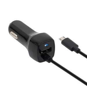 SAL SAU 24MU autós USB töltő 2in1, 2 készülék, USB, microUSB, 2,4 A összesen SAU 24MU