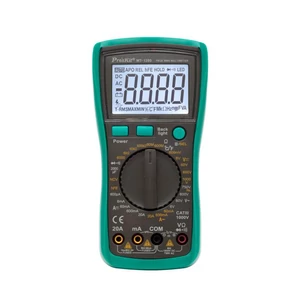 Pro’skit MT-1280 professzionális multiméter, AC/DC áram, feszültség, ellenállás, frekvencia, kapacitás, hőmérséklet, dióda, tranzisztor mérése