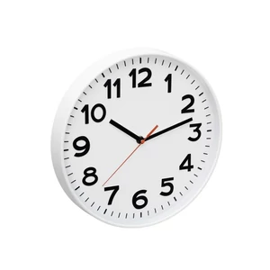 Home AWC300WH fali óra, üveg előlap, kontrasztos, jól leolvasható számlap, 1xAA elem tápellátás, átmérő 300mm