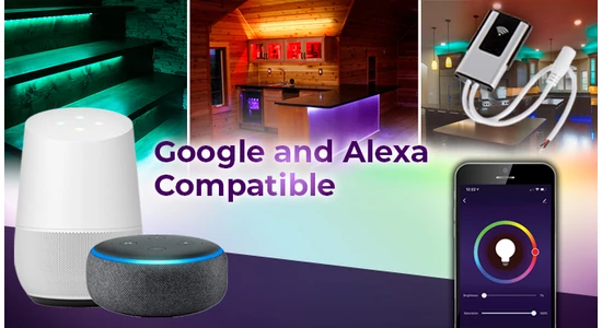 Alexa / Google Wi-Fi LED vezérlők 