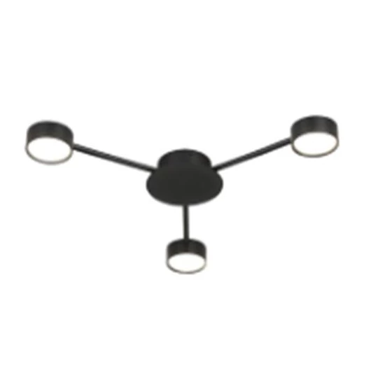 LED csillár GX53 Zibo x3 65cm fekete	