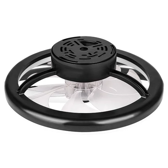 Led Flip mennyezeti lámpa 36W+15W 3CCT ventilátorral 40cm fekete	