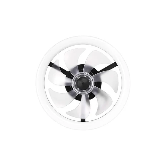Led Flip mennyezeti lámpa 36W+15W 3CCT ventilátorral 40cm fekete	