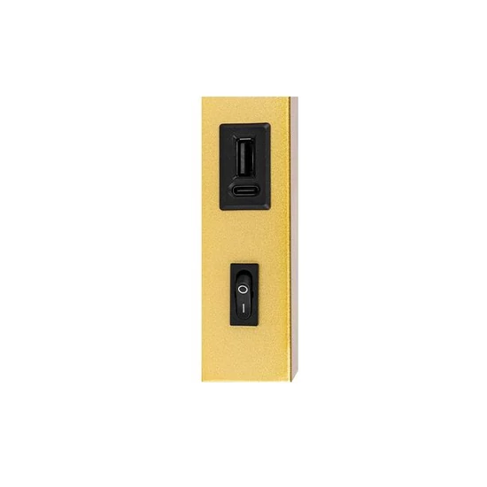 Bali-10 G9 USB A+C olvasólámpa, kapcsolóval