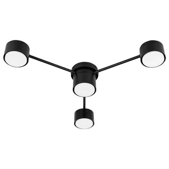 LED csillár GX53 Guliver x4 85cm fekete	