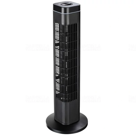Oszlopventilátor 50W, 220-240V, 73,5cm magas, időzítővel, 3 fokozatú, oszcilláló funkció, 1,6m vezetékkel, Stilo STI1828