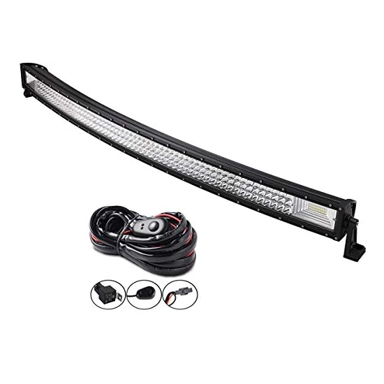 Led hajlított fényhíd 12V 540W három soros off-road munkalámpa 112cm