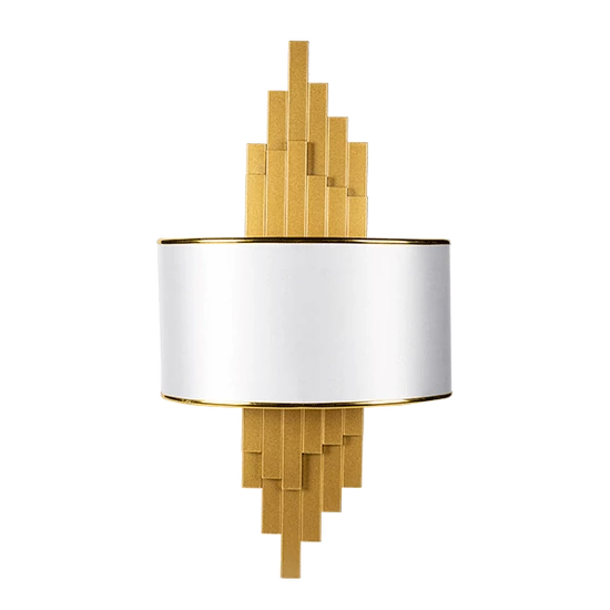 BRETON WALL LAMP 2XE14 GOLD/WHITE