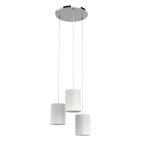 INES PENDANT 3XE14 CHROME