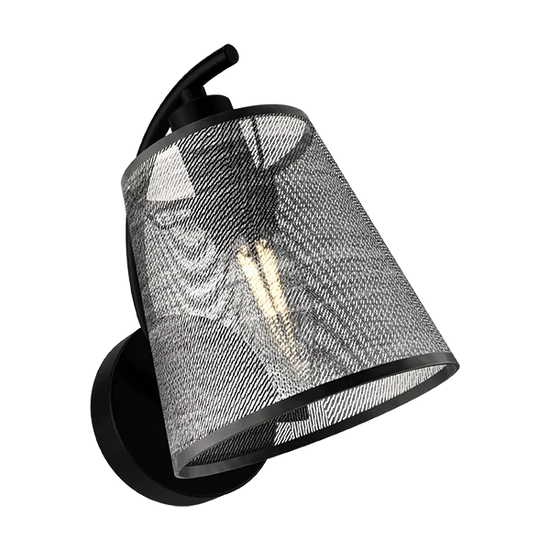 JASMINE WALL LAMP 1XE14 BLACK