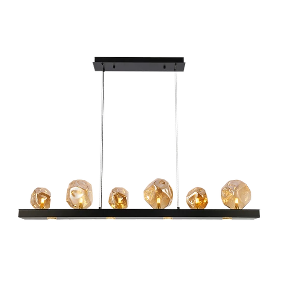 ROCK CHANDELIER 6XG9 BLACK/AMBER