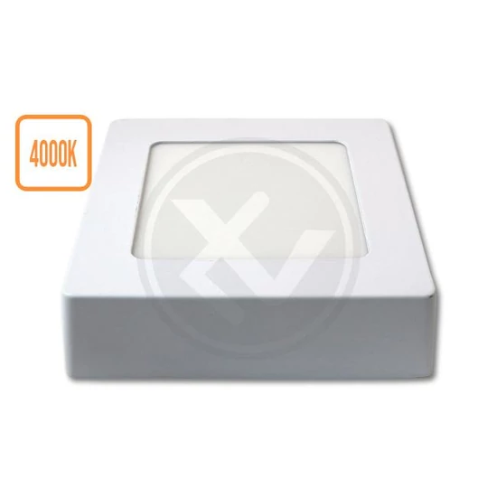 Falon kívüli led panel 6w 4000k szögletes